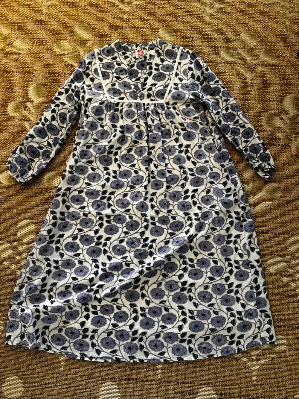 Victoria Dunn Block Print Floral Dress size XS/M